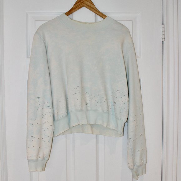 Cotton Citizen Distressed Cropped Sweater - Picture 1 of 4